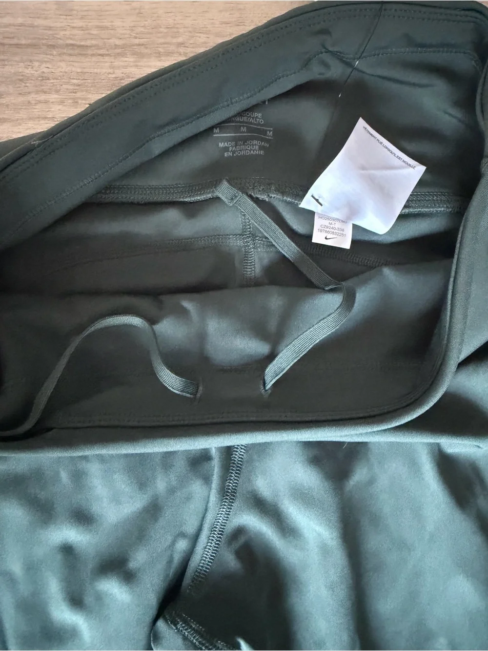 Nike Womens Running Leggings in Olive Green